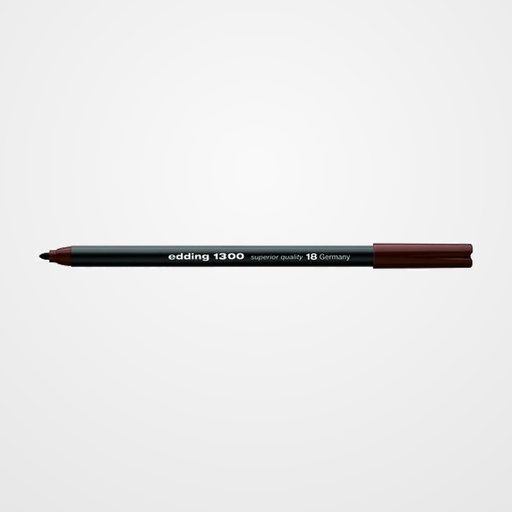 ROTULADOR FIBRA EDDING 1300  MARRON OSCURO