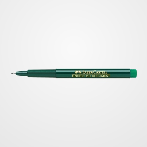 ROTULADOR FIBRA FABER-CASTELL FINEPEN 1511 VERDE