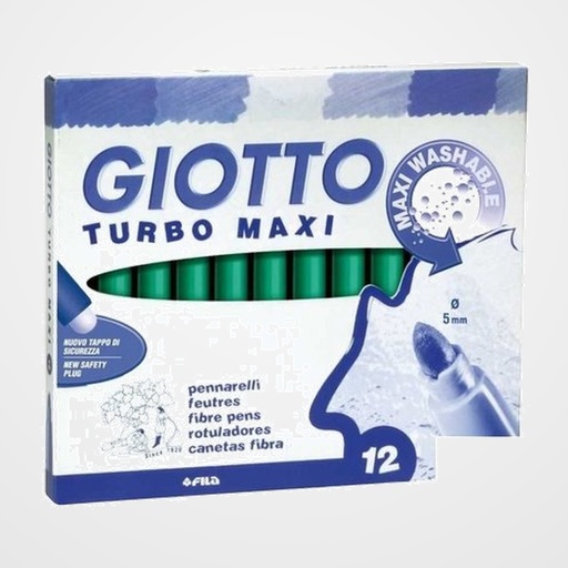ROTULADOR FIBRA GIOTTO TURBO MAXI VERDE OSCURO
