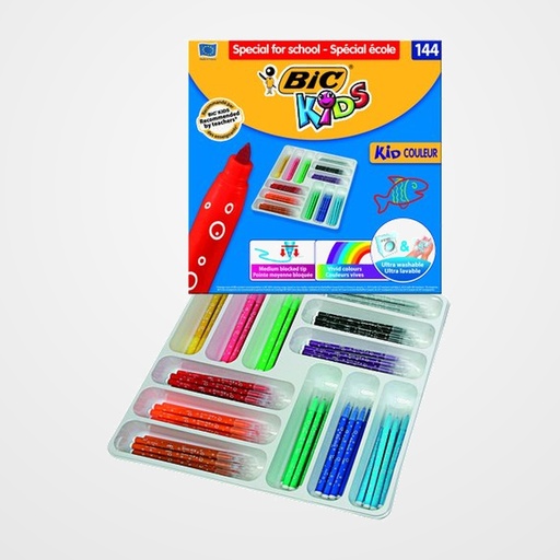ROTULADOR FIBRA KID COULEUR CLASS PACK de 144