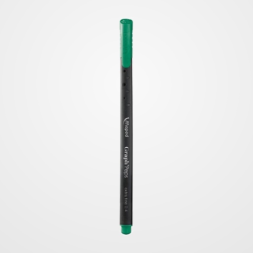 ROTULADOR FIBRA MAPED GRAPH PEPS VERDE GOLF