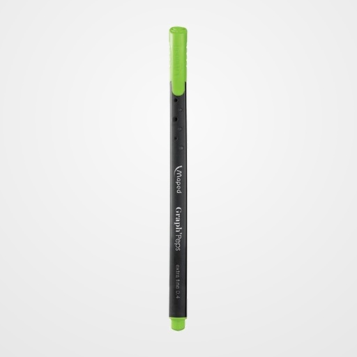 ROTULADOR FIBRA MAPED GRAPH PEPS VERDE MANZANA