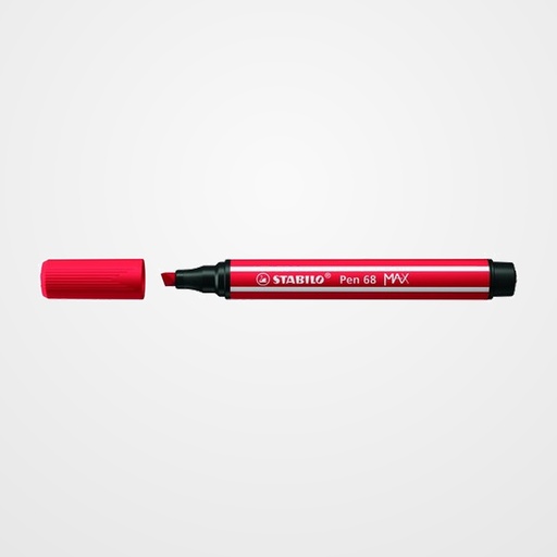 ROTULADOR FIBRA STABILO PEN 68 MAX CARMIN