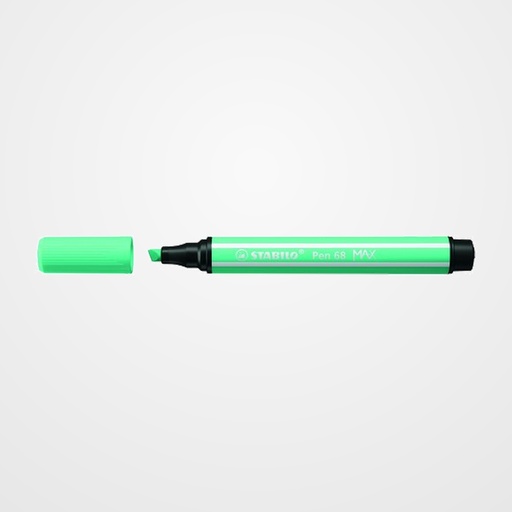 ROTULADOR FIBRA STABILO PEN 68 MAX VERDE HIELO