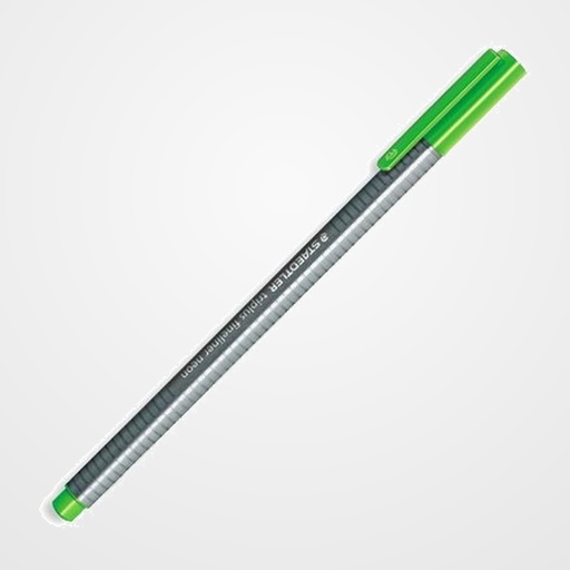 ROTULADOR FIBRA STAEDTLER  334 TRIPLUS FINELINER   VERDE NEON