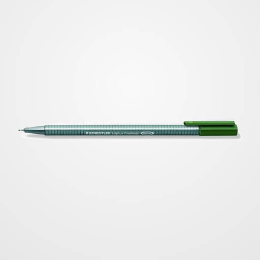ROTULADOR FIBRA STAEDTLER  334 TRIPLUS FINELINER   VERDE OSCURO