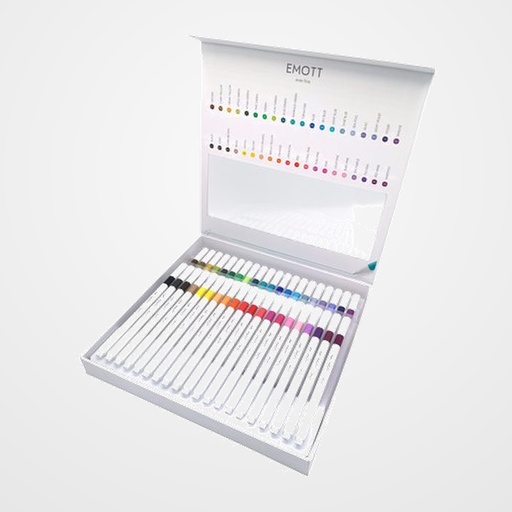 ROTULADOR FIBRA UNI-BALL EMOTT FINELINER PEM-SY (0,4) ESTUCHE de 40