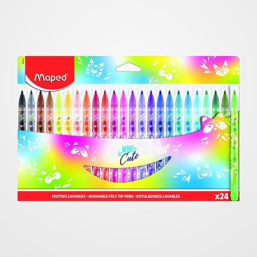 ROTULADOR MAPED MINI CUTE ESTUCHE 24