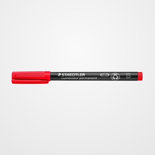 ROTULADOR PERMANENTE STAEDTLER 314 LUMOCOLOR BISELADO ROJO