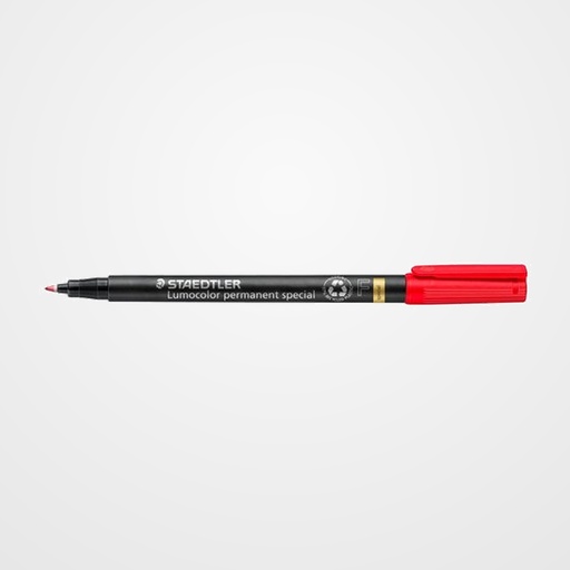 ROTULADOR PERMANENTE STAEDTLER 319 LUMOCOLOR (F)  ROJO