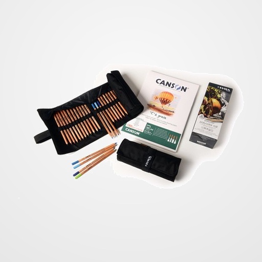 SET LYRA REMBRANDT POLYCOLOR ENROLLABLE DE TELA DE 24