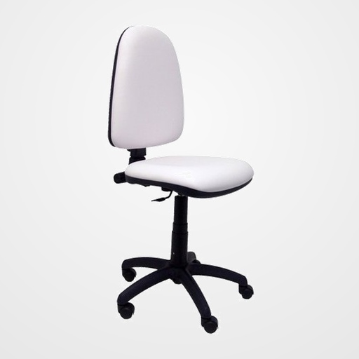 SILLA PIQUERAS Y CRESPO AYNA MECANISMO CONTACTO PERMANENTE REGULACION DE PROFUNDIDAD ASIENTO Y RESPALDO TAPIZADO SIMILPIEL BLANCO