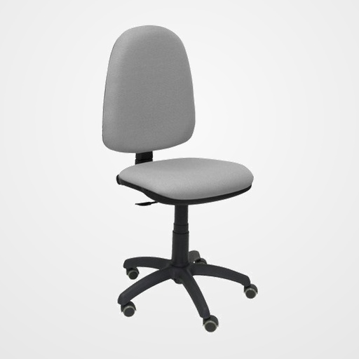 SILLA PIQUERAS Y CRESPO AYNA MECANISMO CONTACTO PERMANENTE RUEDAS de PARQUET ASIENTO Y RESPALDO TAPIZADO BALI GRIS CLARO
