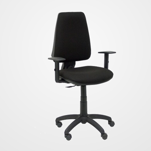 SILLA PIQUERAS Y CRESPO ELCHE CP BRAZOS REGULABLES MECANISMO CONTACTO PERMANENTE REGULACION DE PROFUNDIDAD ASIENTO Y RESPALDO TAPIZADO BALI NEGRO