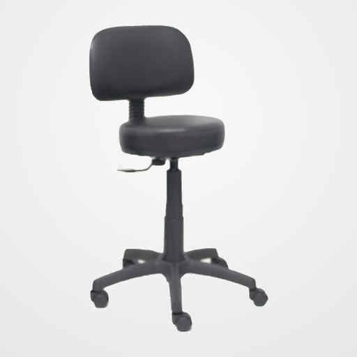 SILLA PIQUERAS Y CRESPO RASPILLA MECANISMO CONTACTO LAMA CON REGULACION EN PROFUNDIDAD RUEDAS NYLON ASIENTO Y RESPALDO TAPIZADO SIMILPIEL NEGRO