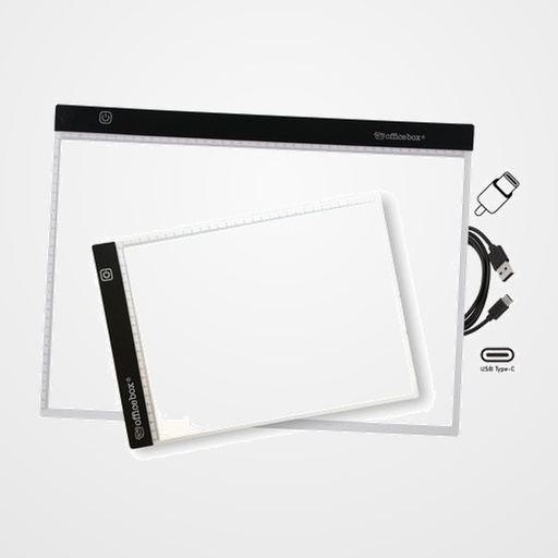 SOPORTE DE LED OFFICE BOX A4 CALCA Y DIBUJA