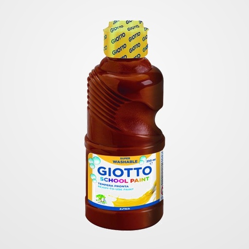 TEMPERA GIOTTO MAS LAVABLE LIQUIDA 250 ml (botella) MARRON