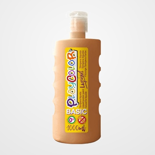 TEMPERA PLAYCOLOR LIQÜID LIQUIDA 1000 ml (botella) CARNE