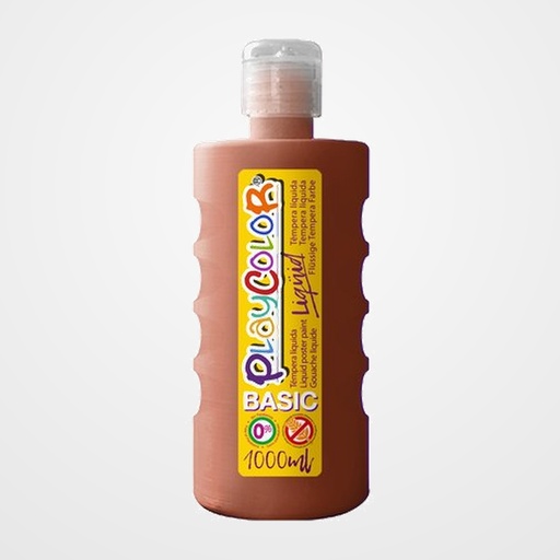 TEMPERA PLAYCOLOR LIQÜID LIQUIDA 1000 ml (botella) MARRON