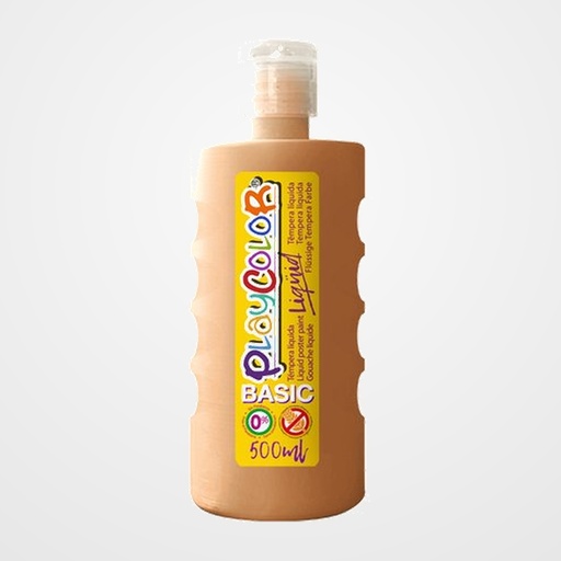 TEMPERA PLAYCOLOR LIQÜID LIQUIDA 500 ml (botella) CARNE