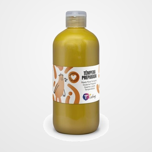 TEMPERA TCOLORS LIQUIDA 500 ml (botella) ORO