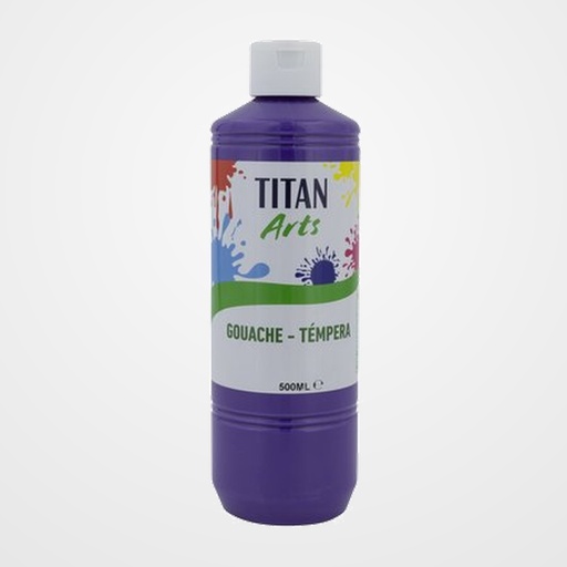 TEMPERA TITAN ARTS CREATIVE ESCOLAR 500ml VIOLETA
