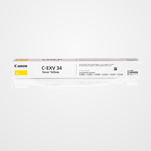 TONER CANON CEXV34A IRC-2020/2030/2020I  AMARILLO (ref. 3785B002)