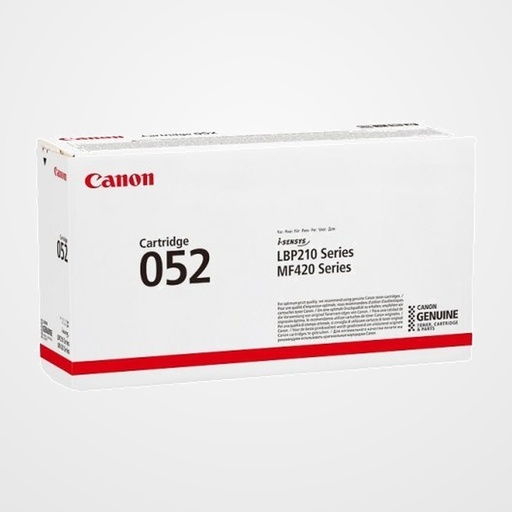 TONER CANON Nº052 2199C002 I-SENSYS LBP-212DW/214DW/215x, MF420/421DW/424DW426DW/428x/429DW/429x NEGRO (3.100 PÁG.) (ref. 2199C002)
