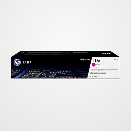 TONER HP Nº 117A W2073A LASERJET COLOR 150A/150NW, MFP 178NW/178NWG/179FNW/179FWG MAGENTA 700 PÁG.