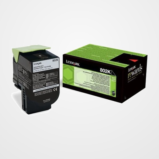 TONER LEXMARK 80C20K0 CX310DN/CX310N/CX410DE/CX410DTE/CX410E/CX510DE/CX510DHE/CX510DTHE NEGRO RETB. (1.000 PAG.)