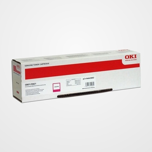 TONER OKI 44633002 C801N/801DN/820N/820DN MAGENTA 7.300 PÁG