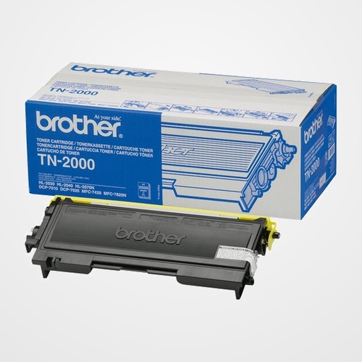 TONER BROTHER TN2000 NEGRO HL-2030/2032/2040/2070 7010 FAX-2820/2825/2920 MFC-7225/7820 (2.500 PAG.)