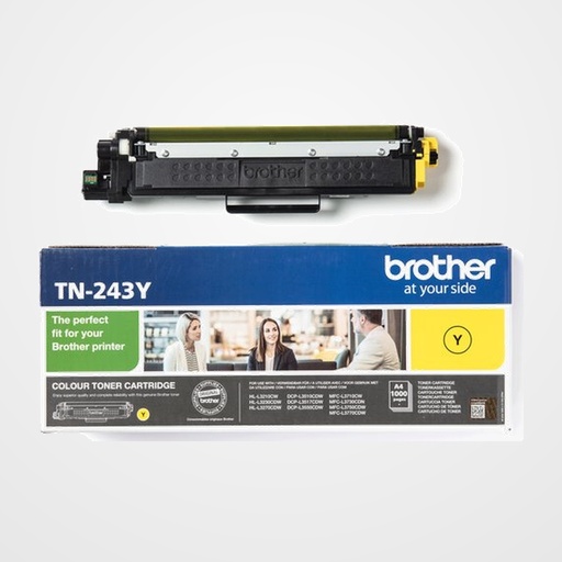 TONER BROTHER TN-243Y  HLL3210CW/3230CDW/3270CDW/DCPL3510CDW/3550CDW/MFCL3710CW/3750CDW/3770CDW AMARILLO (1.000 PÁG.)