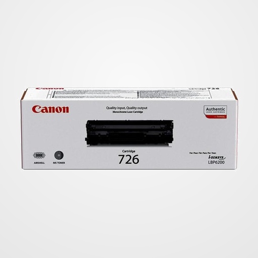 TONER CANON CRG-726 LBP-6200 NEGRO 2.100 PÁG. (3483B002AA)