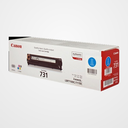TONER CANON 731C I-SENSYS LBP7100CN/LBP7110CW, MF8230CN/MF8280CW CIAN (1.500 PAG.) (6271B002)