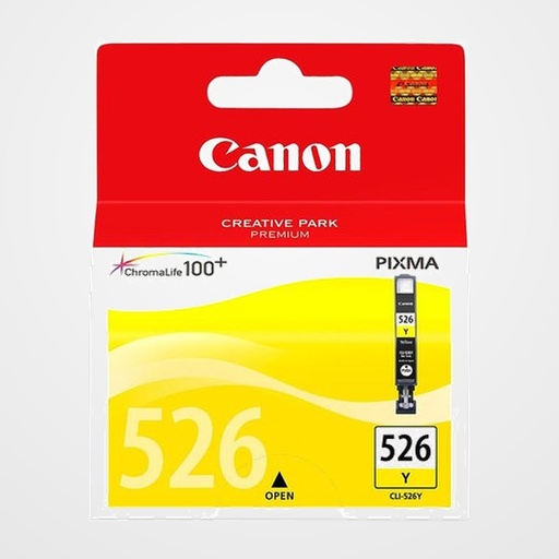 CARTUCHO INKJET CANON CLI-526Y PIXMA MG-5150/5250/8150, IP 4850 AMARILLO (4543B001AA)