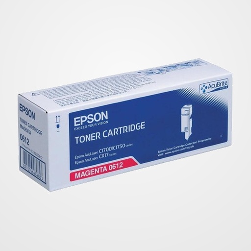 TONER EPSON S050612 ACULASER C1700/1750 CX17 MAGENTA (1.400 PÁG.)