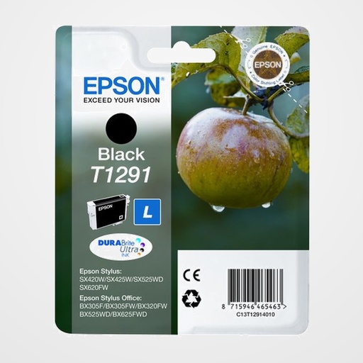 CARTUCHO INKJET EPSON T129140 STYLUS SX420W/425W/525WD/620FW  STYLUS OFFICE BX305/320FW/525WD/625FWD NEGRO