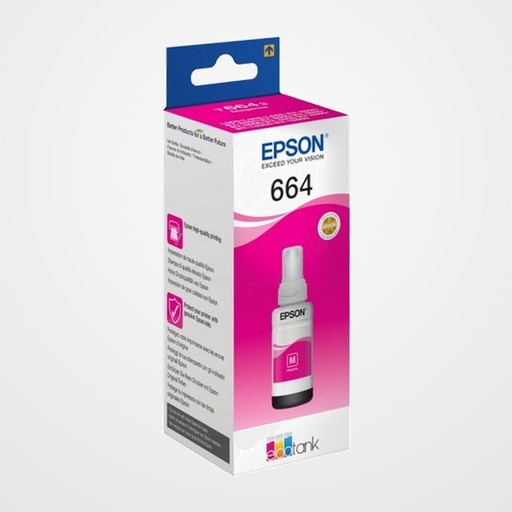 CARTUCHO INKJET EPSON T664340 ECOTANK 664 L355/L555/ET-2500/2550/4500 MAGENTA 70ML