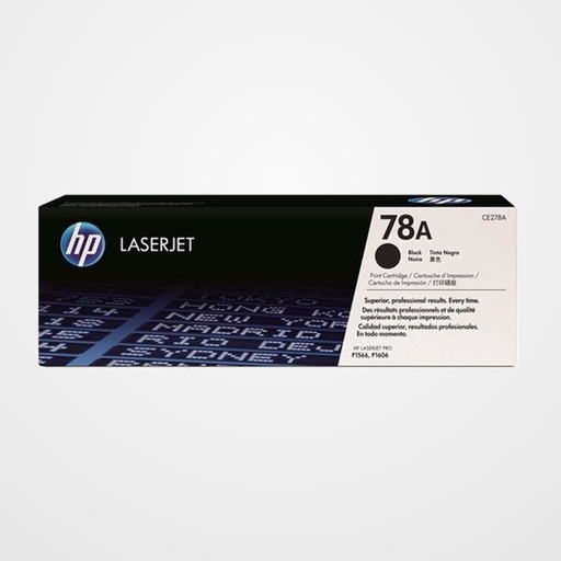 TONER HP Nº 78A CE278A LASERJET M1536DNF/P1566/P1606DN/P1607DN/P1608DN/P1609DN NEGRO 2.100 PÁG.