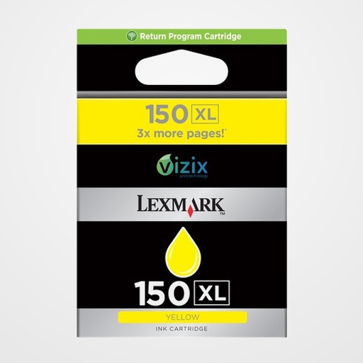 CARTUCHO INKJET LEXMARK 14N1618E Nº 150XL AMARILLO PRO 715/915, S315/S415/S515 750 PAGINAS