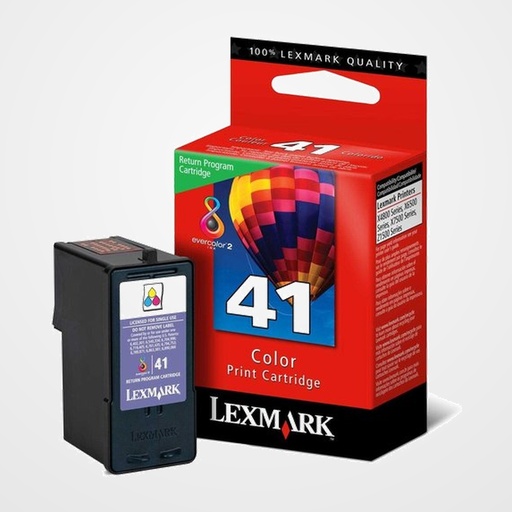 CARTUCHO INKJET LEXMARK 18Y0141E Nº41 COLOR (210 PÁG.)