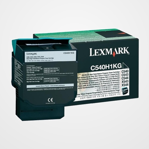 TONER LEXMARK C540H1KG  C540/543/544/X543/544 NEGRO (2.500 PÁG.)