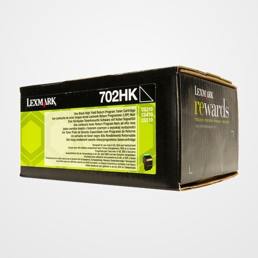TONER LEXMARK 70C2HK0 CS310DN/310N/410DN/410DTN/410N/510DE/510DTE NEGRO (4.000 PÁG.)