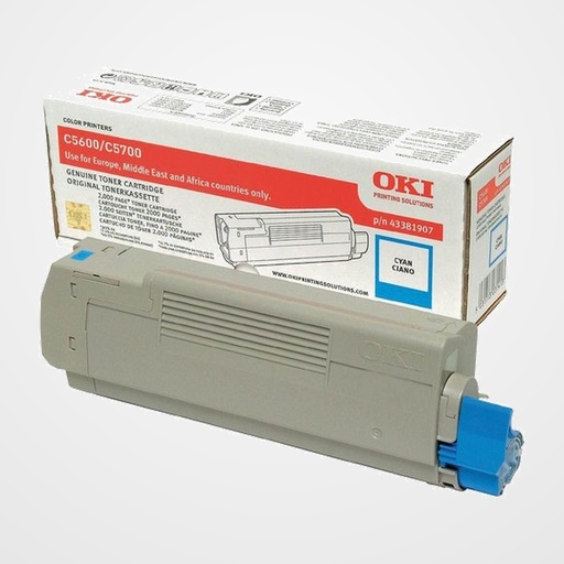 TONER OKI C5600/5700 CIAN (2.000 PAG.) TYPE C8