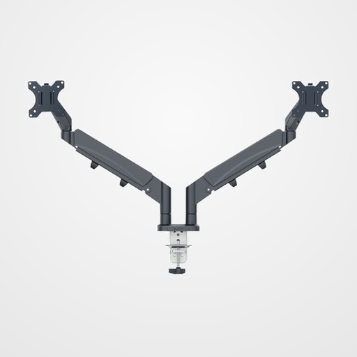 SOPORTE BRAZO MONITOR LEITZ ERGO SPACE SAVING DOBLE GRIS OSCURO