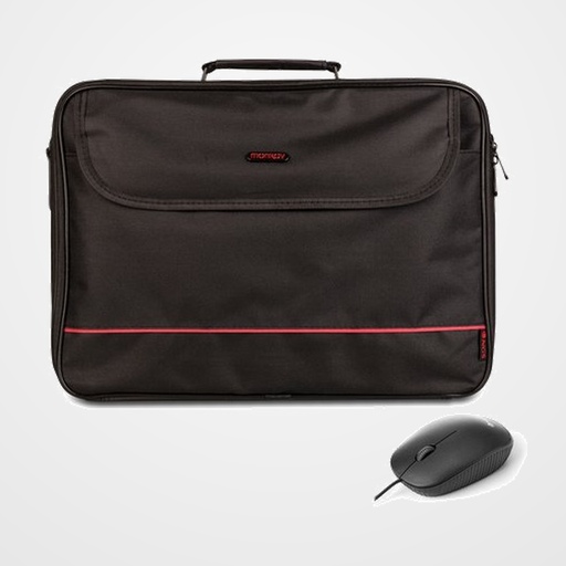 MALETIN PORTATIL MONRAY BUREAU 16  CON RATON NEGRO