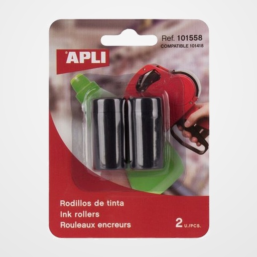 RODILLO para ETIQUETADORA APLI 1 LINEA 8 DIGITOS (101418) BLISTER DE 2