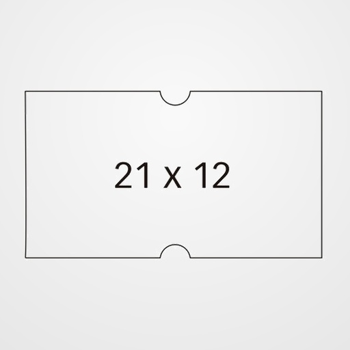 ETIQUETAS de PRECIOS APLI ADH.PERMANENTE 21x12 mm BLANCO ROLLO 1.000 uds. PACK de 6