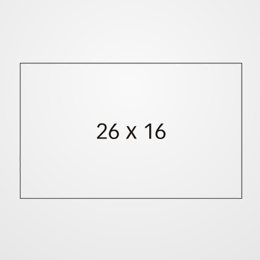 ETIQUETAS de PRECIOS APLI ADH.PERMANENTE 26x16 mm BLANCO ROLLO 1.000 uds. PACK de 6